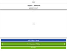 Tablet Screenshot of chopstixbradenton.com